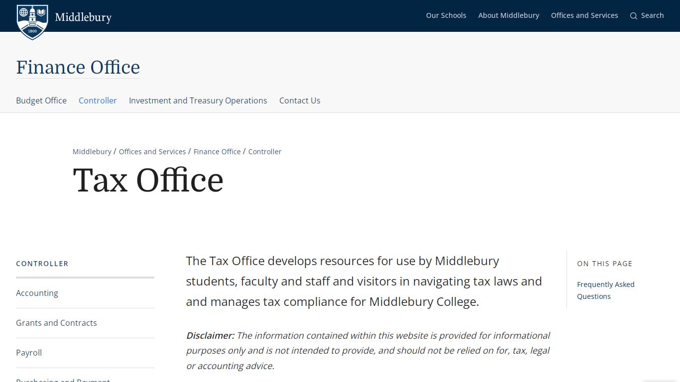 W-7 Procedures and Instructions | Middlebury
